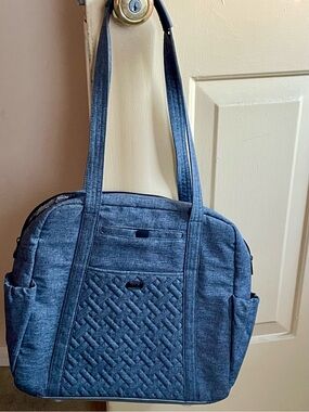 Lug Heather Grey Sprinter Large Tote Bag EUC